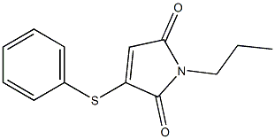 2-Phenylthio-N-propylmaleimide,,结构式