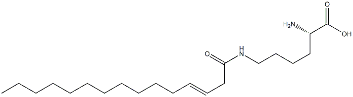 N6-(3-Pentadecenoyl)lysine Structure