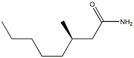 [R,(+)]-3-Methyloctanamide Structure