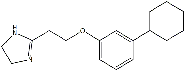 2-[2-(3-Cyclohexylphenoxy)ethyl]-2-imidazoline,,结构式