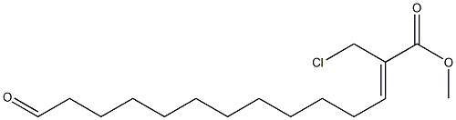 (Z)-2-Chloromethyl-13-formyl-2-tridecenoic acid methyl ester