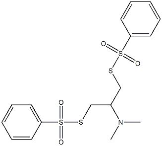 1,3-Bis(phenylsulfonylthio)-2-(dimethylamino)propane,,结构式