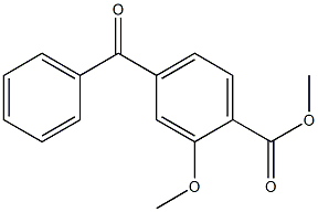 4-(Phenylcarbonyl)methoxybenzoic acid methyl ester,,结构式