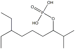 Phosphoric acid (1-ethylpropyl)isopropylbutyl ester Structure