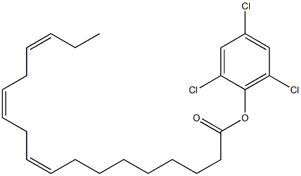 (9Z,12Z,15Z)-9,12,15-Octadecatrienoic acid 2,4,6-trichlorophenyl ester Struktur