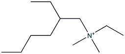 N,2-ジエチル-N,N-ジメチル-1-ヘキサンアミニウム 化学構造式