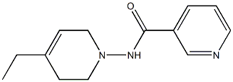 1-(3-Pyridylcarbonylamino)-4-ethyl-1,2,3,6-tetrahydropyridine Structure