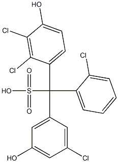 (2-Chlorophenyl)(3-chloro-5-hydroxyphenyl)(2,3-dichloro-4-hydroxyphenyl)methanesulfonic acid