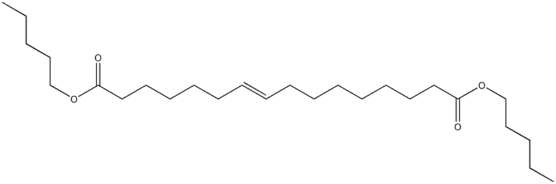 7-Hexadecenedioic acid dipentyl ester 结构式
