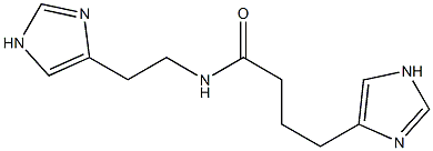 N-[2-(1H-Imidazol-4-yl)ethyl]-4-(1H-imidazol-4-yl)butyramide Struktur