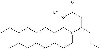 3-(Dioctylamino)hexanoic acid lithium salt 结构式