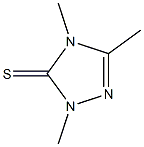 2,4-Dihydro-2,4,5-trimethyl-3H-1,2,4-triazole-3-thione,,结构式