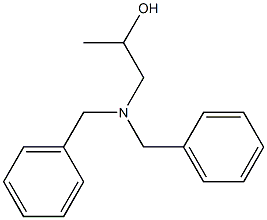 N,N-ジベンジル-N-(2-ヒドロキシプロピル)アミン 化学構造式