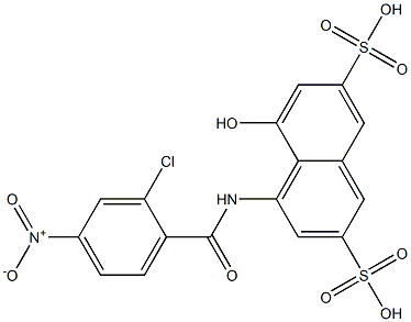 1-(2-Chloro-4-nitrobenzoylamino)-8-hydroxy-3,6-naphthalenedisulfonic acid