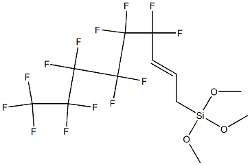 1-[Trimethoxysilyl]-4,4,5,5,6,6,7,7,8,8,9,9,9-tridecafluoro-2-nonene Structure