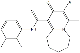 N-(2,3-Dimethylphenyl)-3-bromo-4-methyl-2-oxo-2,6,7,8,9,10-hexahydropyrido[1,2-a]azepine-1-carboxamide Structure