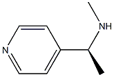 (-)-4-[(S)-1-(Methylamino)ethyl]pyridine Struktur
