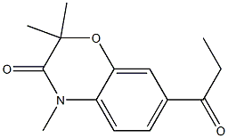 2,2,4-Trimethyl-7-propionyl-4H-1,4-benzoxazin-3(2H)-one Structure