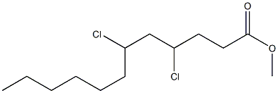 4,6-ジクロロラウリン酸メチル 化学構造式