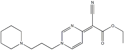 4-[Cyano(ethoxycarbonyl)methylene]-1,4-dihydro-1-(3-piperidinopropyl)pyrimidine