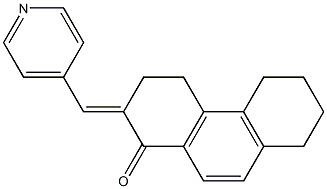 2-(4-Pyridinyl)methylene-3,4,5,6,7,8-hexahydrophenanthren-1(2H)-one|