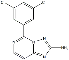 2-Amino-5-[3,5-dichlorophenyl][1,2,4]triazolo[1,5-c]pyrimidine 结构式