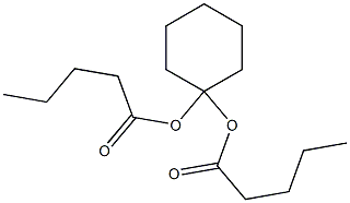 Divaleric acid 1,1-cyclohexanediyl ester,,结构式
