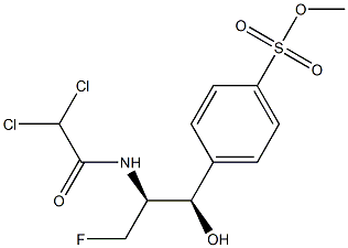 4-[(1R,2S)-2-[(Dichloroacetyl)amino]-3-fluoro-1-hydroxypropyl]benzenesulfonic acid methyl ester,,结构式