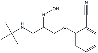 1-(2-Cyanophenoxy)-3-tert-butylaminoacetone (Z)-oxime