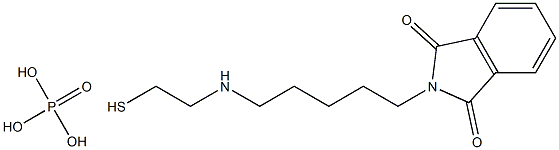 2-[5-(1,3-Dioxo-2,3-dihydro-1H-isoindol-2-yl)pentylamino]ethanethiol phosphate Structure