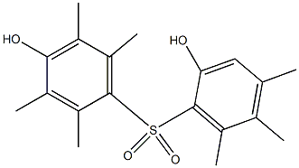 2',4-Dihydroxy-2,3,4',5,5',6,6'-heptamethyl[sulfonylbisbenzene] Struktur