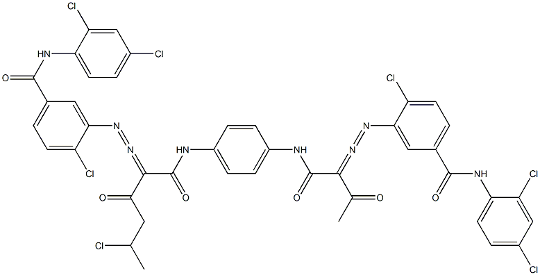 3,3'-[2-(1-Chloroethyl)-1,4-phenylenebis[iminocarbonyl(acetylmethylene)azo]]bis[N-(2,4-dichlorophenyl)-4-chlorobenzamide]