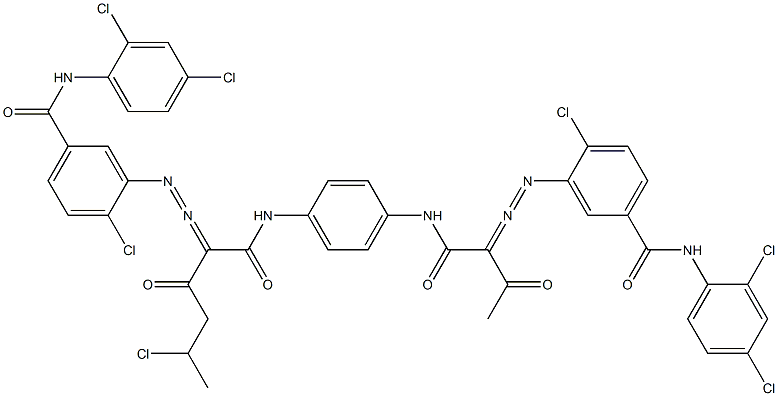 3,3'-[2-(1-Chloroethyl)-1,4-phenylenebis[iminocarbonyl(acetylmethylene)azo]]bis[N-(2,4-dichlorophenyl)-4-chlorobenzamide]|