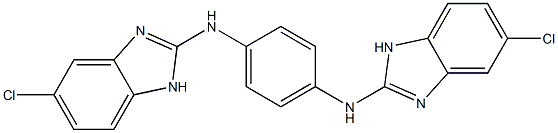 2,2'-[1,4-Phenylenebis(imino)]bis(5-chloro-1H-benzimidazole) Struktur