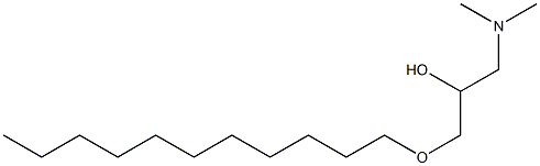 1-Dimethylamino-3-undecyloxy-2-propanol,,结构式