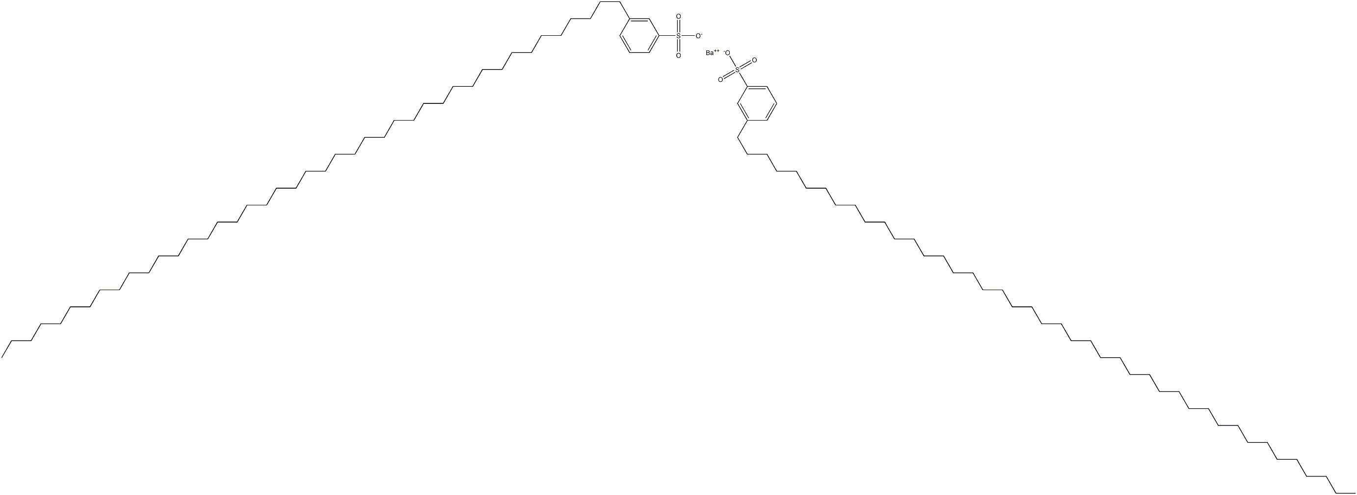 Bis[3-(tritetracontan-1-yl)benzenesulfonic acid]barium salt Structure