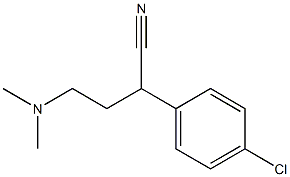 2-(p-Chlorophenyl)-4-(dimethylamino)butyronitrile Struktur