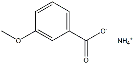 3-メトキシ安息香酸アンモニウム 化学構造式
