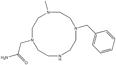 N-Benzyl-N-methyl-1,4,7,10-tetraazacyclododecane-1-acetamide Structure
