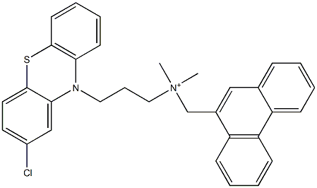 3-(2-Chloro-10H-phenothiazin-10-yl)-N,N-dimethyl-N-(9-phenanthrylmethyl)-1-propanaminium|