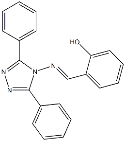 4-[[(2-Hydroxyphenyl)methylene]amino]-3,5-diphenyl-4H-1,2,4-triazole Structure