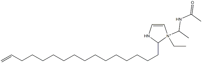 1-[1-(Acetylamino)ethyl]-1-ethyl-2-(15-hexadecenyl)-4-imidazoline-1-ium Structure