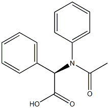 (2R)-2-(Phenylacetylamino)-2-phenylacetic acid Struktur