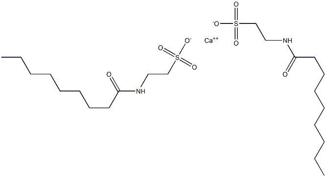 Bis(N-nonanoyltaurine)calcium salt Structure