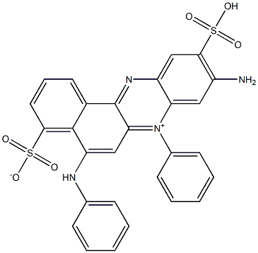 9-Amino-7-phenyl-5-(phenylamino)-4-sulfonato-10-sulfobenzo[a]phenazin-7-ium