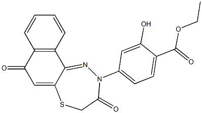 7,8-Dihydro-10-[4-(ethoxycarbonyl)-3-hydroxyphenyl]-7-thia-10,11-diaza-10H-cyclohepta[a]naphthalene-5,9-dione