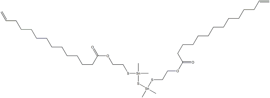 Bis[dimethyl[[2-(12-tridecenylcarbonyloxy)ethyl]thio]stannyl] sulfide