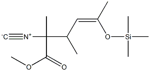  2-Isocyano-2,3-dimethyl-5-trimethylsilyloxy-4-hexenoic acid methyl ester