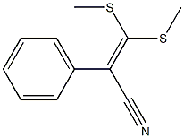 2-Phenyl-3,3-bis(methylthio)acrylonitrile Structure