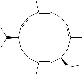 (1S,2E,7E,10R,11E)-10-Methoxy-4,8,12-trimethyl-1-isopropylcyclotetradeca-2,4,7,11-tetrene|